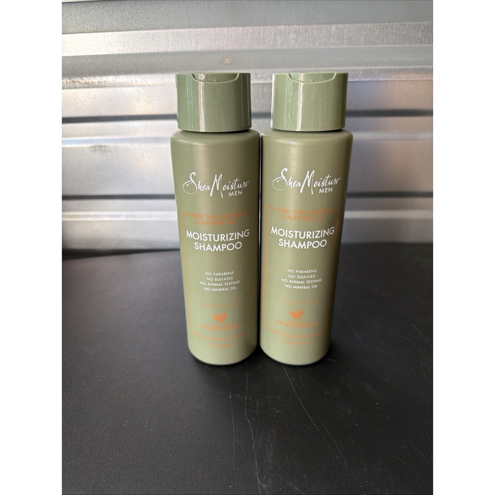 Set of 2 Shea Moisture Men Vetiver & Neroli Refreshing Shampoo 15 Fl Oz NEW